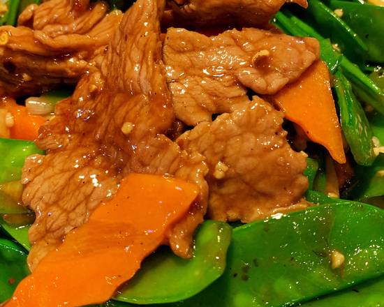 62. 雪豆牛肉 Boeuf avec Pois mange-tout Beef with Snow Pea